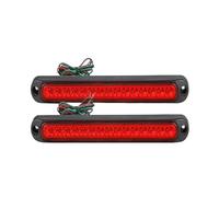 SQIFBA Car Rear Stop Light Trailer 15 Leds Slim Tail Light Bar 12/24V LED Stop Rear Bumper Turn Signals Third Brake Strip for Pick-up Truck(Flash Red)