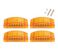 SQIFBA Car Rear Stop Light Trailer Blinker Tail Light LED Strobe Brake Lamps for Bus Truck Lorry 6inch Rear Flowing Turn Signal Lights 12V 24V Sidelights(4pcs Yellow Light)