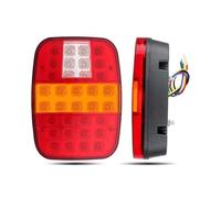 SQIFBA Car Rear Stop Light Trailer Stud Mount Tail Light Rear Brake Indicator For Pick-up 3-in-1 Turn Signals Reversing Lights(2pcs Brake Taillight)