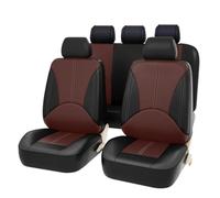 SQIFBA Car Seat Cushions 4/9PCS Leather Auto Seat Covers For OPEL For Astra For Astra For Mocha For Omega For Grandland X For Corsa Seat Covers(5Seats-Brown)