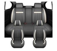 SQIFBA Car Seat Cushions Anti-Slip PU Leather Universal Car Seat Covers For Dodge For Challenger For Nitro For RAM 1500 For Caliber For Journey Seat Covers(Stanard-Grey)