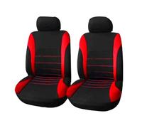SQIFBA Car Seat Cushions Auto Universal Front/Rear Parts Car Seat Cover Polyester Fabric 4/9 Piece Set Four Season Seat Covers(Red,Rear right)