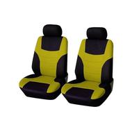 SQIFBA Car Seat Cushions For Falcon For C-max For Taurus Chair Seat Pad Fabric Protector Cover Seat Covers(2Seats-yellow)