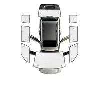 SQIFBA Car Sun Shade For Skoda Yeti 5L 2009~2017, Black Aluminum Foil Windshield Anti-UV Visor Sun Blinds Cover Interior Auto Parts Car Shades