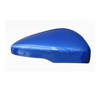 Door Wing Mirror Car Rear Heated Mirror Glass Cover Frame Turn Signal Light Bottom Puddle Light for Focus for MK4 2019-2023 Rearview Mirror Assembly(Blue cover R)