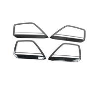 SQIFBA Interior Mouldings Car Door Stereo Speaker Horn Decorative Frame Cover Trim For A6 C8 2019-2022 Interior Accessories Car Vent Outlet Trim(Black)