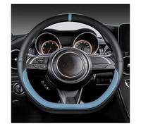 SQIFBA Steering Wheel Cover For Suzuki For Swift 2017 2018 2019 2020 2021 2022 Microfiber Leather D Shape 38cm Car Steering Wheel Cover Sport Auto Accessories Car Interior Decor(Blue)