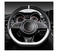 Steering Wheel Cover For Suzuki For Swift 2017 2018 2019 2020 2021 2022 Microfiber Leather D Shape 38cm Car Steering Wheel Cover Sport Auto Accessories Car Interior Decor(WHITE)