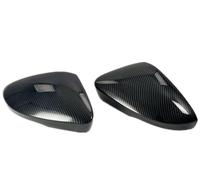 SQIFBA Wing Mirror Cover Cap For VW For T-Roc 2018 2019 2020 2021 2022 2023 2024 Carbon Fiber Car Rear View Mirror Cover Trim Side Mirror Cap Accessories Covers for Car Mirrors
