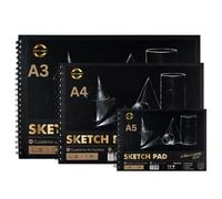 SQL Sketch Pad Set A3/A4/A5 160gsm Sketch Book Drawing Notebook Paper 30 Sheets / 60 Pages Sketch Pad for Drawing Sketching XinBowen