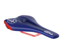 SQlab Unisex - Adult 611 Ergowave Active Wings for Life MTB Tech & Trail Bicycle Saddle - Blue/Red, 13cm