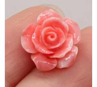 SQMSK 10PCS Natural Coral Pink Elephant Buddha Head Bud Beads For Jewelry MakingDIYNecklace Accessories Charm Gift Decor Free