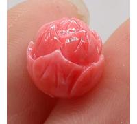 SQMSK 10PCS Natural Coral Pink Elephant Buddha Head Bud Beads For Jewelry MakingDIYNecklace Accessories Charm Gift Decor Free