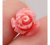 SQMSK 10PCS Natural Coral Pink Elephant Buddha Head Bud Beads For Jewelry MakingDIYNecklace Accessories Charm Gift Decor Free