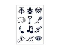 SQMSK 110x160cm 3pcs Waterproof Flower Temporary Tattoos, Realistic Herbal Dyes, Large Flower Design, Full Arm Body Art, For Men, Women, Festivals