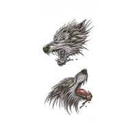 SQMSK 208 * 95mm 6pcs Dark Full Arm Waterproof Temporary Tattoo Stickers Large Flower Design Realistic 3D Black Ink Herbal Dyes For Makeup Party