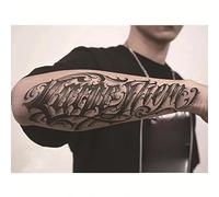 SQMSK 2pcs 24 * 10cm Realistic Large Flower Temporary Tattoos, Waterproof Full Arm Tattoo Stickers With Plant Dyes For Festivals, Parties, And Makeup