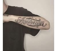 SQMSK 2pcs 24 * 10cm Realistic Large Flower Temporary Tattoos, Waterproof Full Arm Tattoo Stickers With Plant Dyes For Festivals, Parties, And Makeup