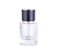 SQMSK 30/50ml Screw-Top Atomiser Perfume Spray Bottle Vertical Stripes Spray Perfume Bottles Perfume Bottle With Pump For Daily Business Trips