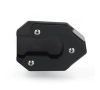 SQNYDH CNC Motorcycle Kickstand Extender Side Stand Support Pad For KAWASAKI For VULCANS For VULCAN S 650 For VULCANS650 2015-2021 Extension Foot Plate Anti-slip Improved tilt(Black)