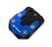 SQNYDH CNC Part Motorcycle Kickstand Side Stand Foot Pad For XMAX 125 250 300 X-MAX XMAX300 XMAX250 2017-2022 Extension Foot Plate Accessories(Blue)