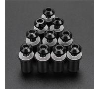 SQNYDH Motorbike Bolt Nut 5mm 10PCS Motorcycle Windshield Bolts Screws Nut Fastener For Suzuki GSX R600 GSXR 600 GSX-R 600 GSX-R600 GSXR600 Screw Nuts Kit Fasteners Fixing(Black)