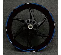 SQNYDH Motorcycle Rims Stickers For YA&MAHA R1 R15 R125 R6 R7 R 1 R 15 R 125 R 6 R 7 Reflective Sticker On Wheel Hub Rim Decal Reflective Rim Tape Decorative Stickers(Color 14)