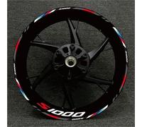Motorcycle Wheel Reflective Rim Decal For BMW S1000XR S1000R 1000RR S 1000 XR S 1000 R 1000 RR Wheel Hub Sticker Decals Reflective Wheel Sticker Decal Set(Color 17)