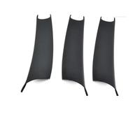 SQOFHA Car Door Handle 3Pcs/Set car Interior Door Pull Handle Cover Fit for BMW X5 E70 X6 E71 E72 2007-2014 Carbon Fiber Style/Matte Black Door Handle Cover(Black RHD 3 Pcs)
