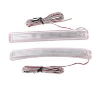 SQOFHA Indicator Light 2Pcs LED Strips Side Marker Lateral Off Road Automotive Accessories 12V Car Rear View Mirror Lights Turn Signal Lamps Turn Signal Light