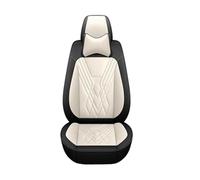 SQOFJDF Car Seat Protector Car Seat Cover Leather For All Models For Captur For Logan For Kadjar For Trafic For Scenic For Armrest For Megane Protectors Seat Covers(Black white pillow)