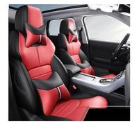 SQOFJDF Car Seat Protector Custom Cowhide Car Seat Cover For Jeep For Grand Cherokee For Commander For Wrangler JK For Renegade For For Patriot For Compass Accessories Seat Covers(BLACK RED LUX)