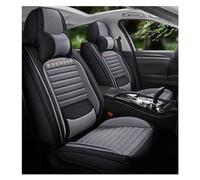 SQOFJDF Car Seat Protector Universal Breathable Flax Car Seat Cover For Bmw For 3 Series For E46 E90 E93 F30 F31 F34 F35 G20 G21 G28 Accessories Interior Seat Covers(Luxury Black Grey 5 Seat)