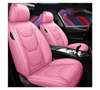 SQOFJDF Car Seat Protector Universal Leather Car Seat Covers For Subaru For Legacy 2014 2022 For Impreza XV For Forester 2010 2015 For Outback 2012 Auto Accessories Seat Covers(Pink)