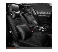 SQOFJDF Car Seat Protector Universal PU Leather Car Seat Covers For Dacia For Sandero For Duster For Logan Accessories Car-styling Cushions Seat Covers(Black have pillow)