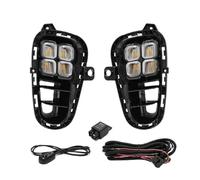 SQOFJDF Fog Light Lamp DRL For Kia For RIO 2017 2018 2019 2020 Led Daytime Running Lights Daylight Turn Signal Headlight Fog Lamp Front Bumper Fog Light(DRL With H11 PLUG)