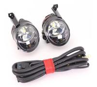 SQOFJDF Fog Light Lamp Front Bumper Fog Lamp Light With LED Bulbs + Grille + Wire For VW For Caddy 2003 2004 2005 2006 2007 2008 2009 2010 Front Bumper Fog Light(Pair lamp wire)
