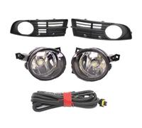 SQOFJDF Fog Light Lamp Front Bumper Fog Lamp Light With LED Bulbs + Grille + Wire For VW For Caddy 2003 2004 2005 2006 2007 2008 2009 2010 Front Bumper Fog Light(1 Set Carbon Pattern)