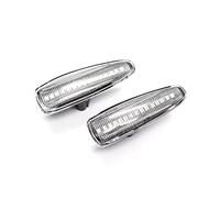 SQOFJDF Mirror Indicators Light LED Turn Signal Lights For Mistubishi For Outlander Sport For Mirage For Lancer For Evolution X Lamp Car Dynamic Blinker Side Marker Amber(Crystal)