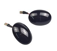 SQOFJDF Mirror Indicators Light Scroll Dynamic LED Flashing Turn Signal Lamp Side Marker Light Car Tuning For Mini For Clubman R55 For Cooper R56 R57 For Coupe R58 R59(Smoked Black)