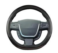 SQOFJDF Steering Wheel Cover For Peugeot 508 SW RXH Saloon I II 508L Car Steering Wheel Cover Microfiber Leather + Carbon Fiber Car Accessories Car Wheel Cover(A-Coffee)