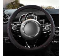 SQOFJDF Steering Wheel Cover Microfiber Leather Car Steering Wheel Cover For MINI For Cooper R50 R55 R56 F57 For Clubman For Countryman For Clubvan Coupe Car Accessories Car Wheel Cover(Black)