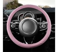 SQOFJDF Steering Wheel Cover Microfiber Leather Car Steering Wheel Cover For MINI For Cooper R50 R55 R56 F57 For Clubman For Countryman For Clubvan Coupe Car Accessories Car Wheel Cover(PINK)