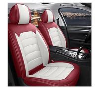 SQOFJGIGN Car Accessories For Chrysler 300c For Sebring For Cruiser For Voyager 300s 5 Seats Car Seat Cover Leather Accessories Car Seat Support Cushion Cover(White red)