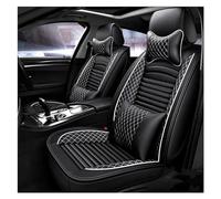SQOFJGIGN Car Accessories Leather Auto Seat Covers For Accord For Jazz For City For XRV For CRV For CIVIC For CHR Car Seat Support Cushion Cover(Black white,Deluxe Edition)