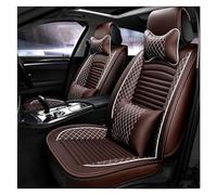 SQOFJGIGN Car Accessories Leather Auto Seat Covers For Accord For Jazz For City For XRV For CRV For CIVIC For CHR Car Seat Support Cushion Cover(Coffee,Deluxe Edition)
