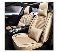 SQOFJGIGN Car Accessories Leather Auto Seat Covers For Accord For Jazz For City For XRV For CRV For CIVIC For CHR Car Seat Support Cushion Cover(Beige,Deluxe Edition)