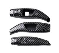 SQOFJGIGN Car Interior 3X Car Wiper Shift Lever Cruise Cover Trim Frame for Mercedes for Benz A B C E S GLC CLA GLA GLE Class W204 W205 W212 W213 X156 X166 Interior Moulding(Carbon Look)