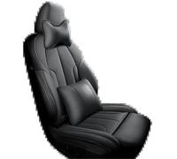 SQOFJGIGN Car Seat Cushion Full set Custom Leather Car Seat Covers For Nissan For Qashqai J11 J10 X For Trail T31 T32 2019 For Juke For Navara d40 Seat Covers(Black+pillow)