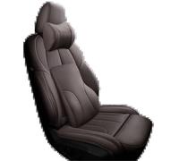 SQOFJGIGN Car Seat Cushion Full set Custom Leather Car Seat Covers For Nissan For Qashqai J11 J10 X For Trail T31 T32 2019 For Juke For Navara d40 Seat Covers(Brown+backrest)